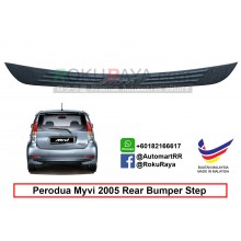 Perodua Myvi (1st Gen) 2005-2011 Custom Fit Original ABS Car Rear Bumper Step Scratch Guard Garnish Protector